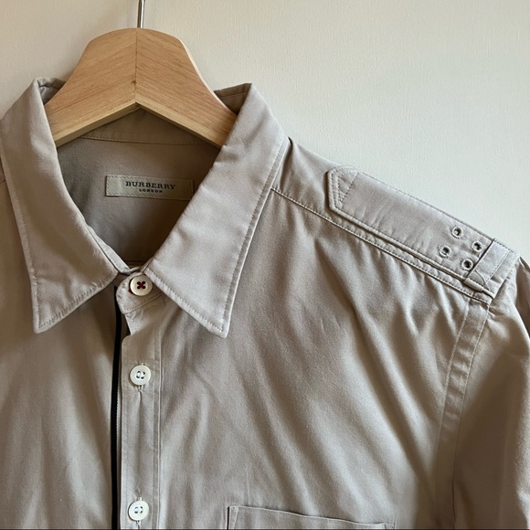 Burberry London Military Inspired Button Down Shirt - Picture 8 of 9